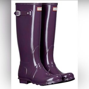 Hunter Original Tall Boots- Purple
